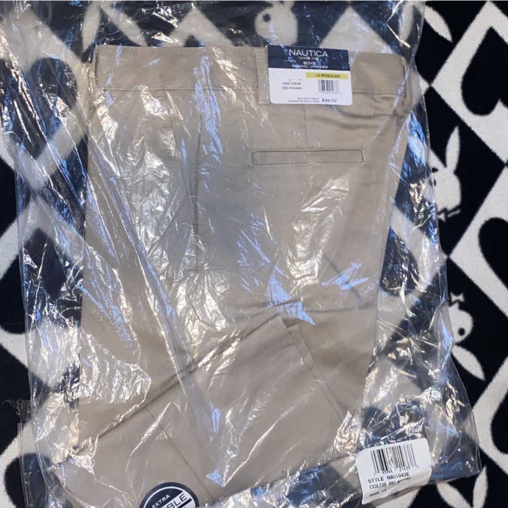 Cream colored school pants